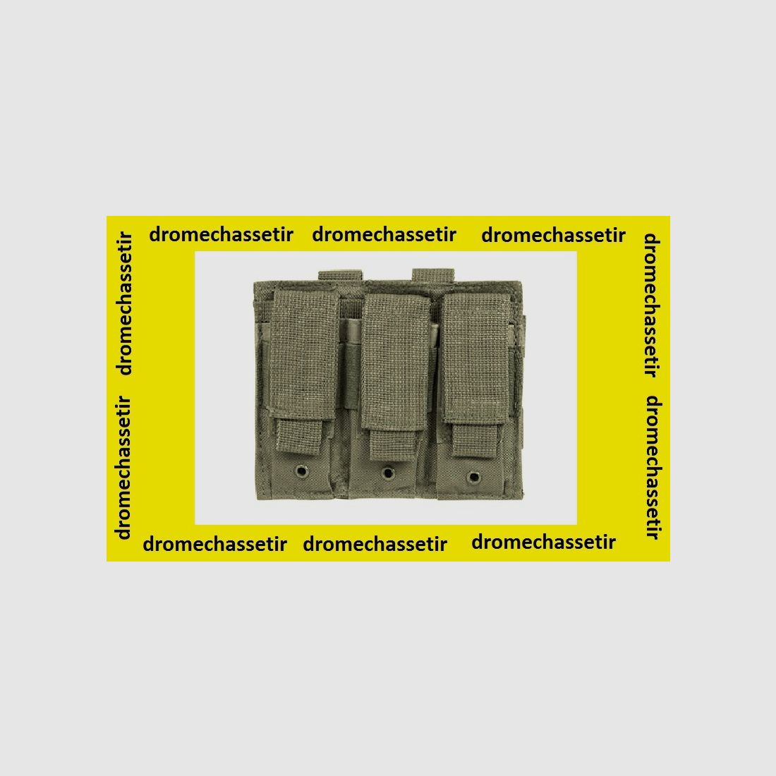 Dreifach-Magazinhalter (dunkelgrau) mit Molle-Befestigung