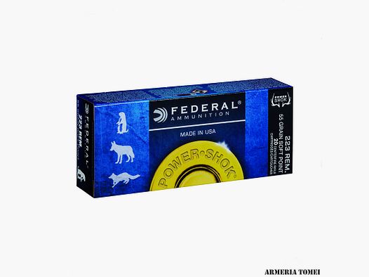 FEDERAL – 223 REM 55 GR Soft Point – Packung 20 St.