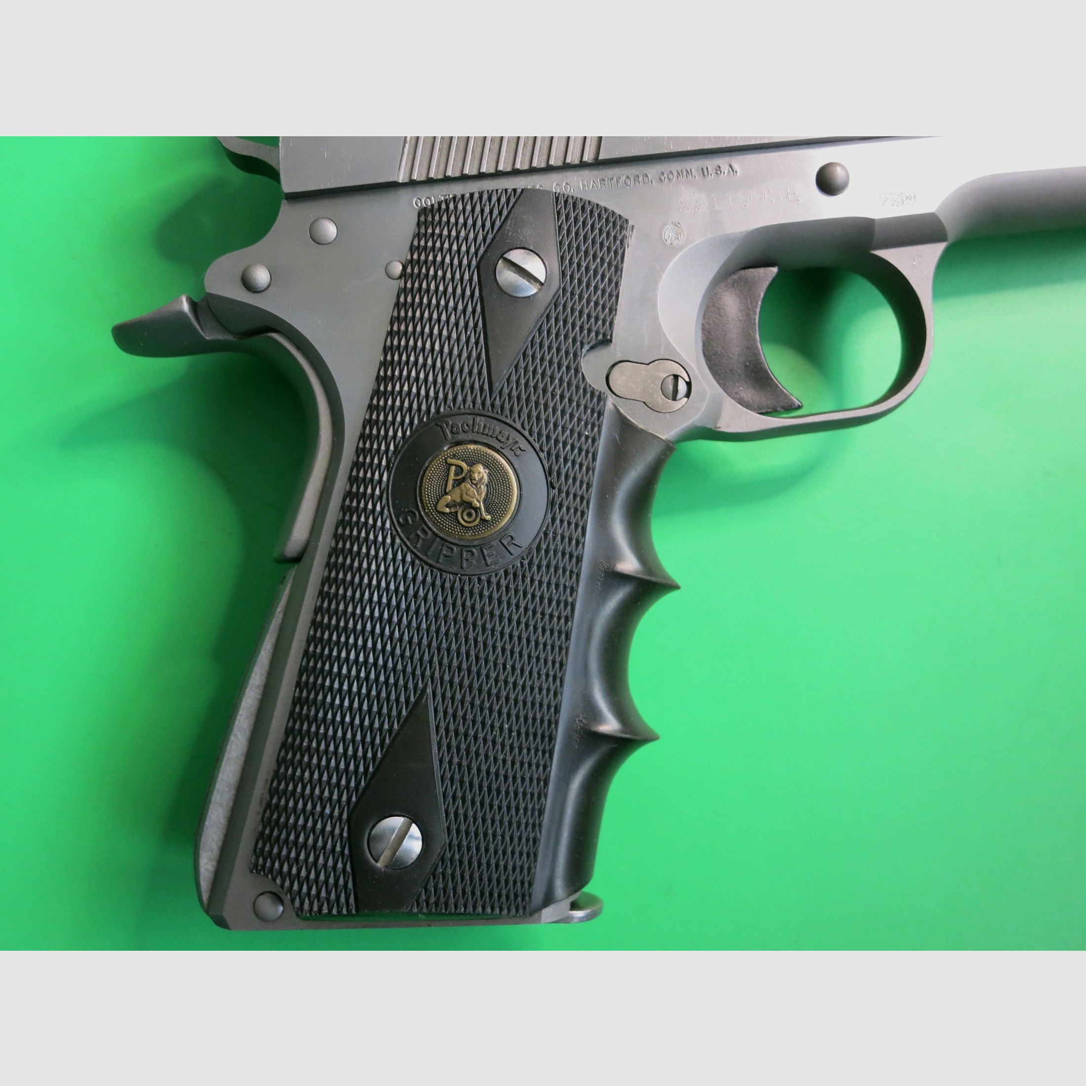 Colt Goverment MK VI Series 80, .45 AUTO, 5" Lauf, Edelstahl (Stainless), Pachmayr-Griff   #18