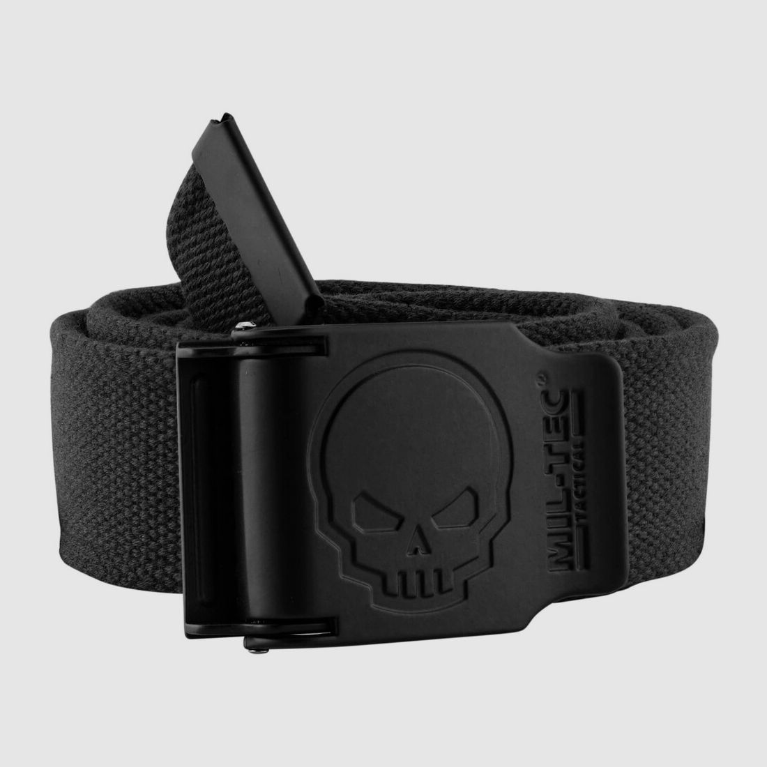SCHWARZGURT MIT TOTENKOPF-SCHNALLE 4CM X 130CM, Bild 1 von 3