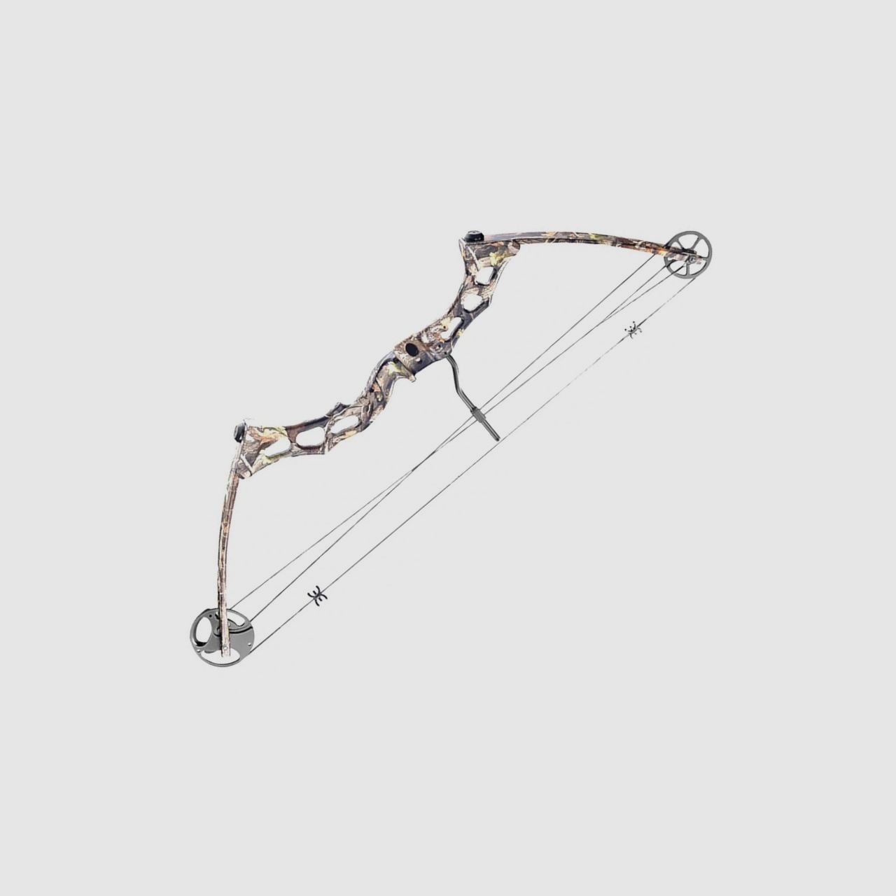 Compound bow set NXG Thrüst including target, 3 arrows, arrow rest, sight, and much more.