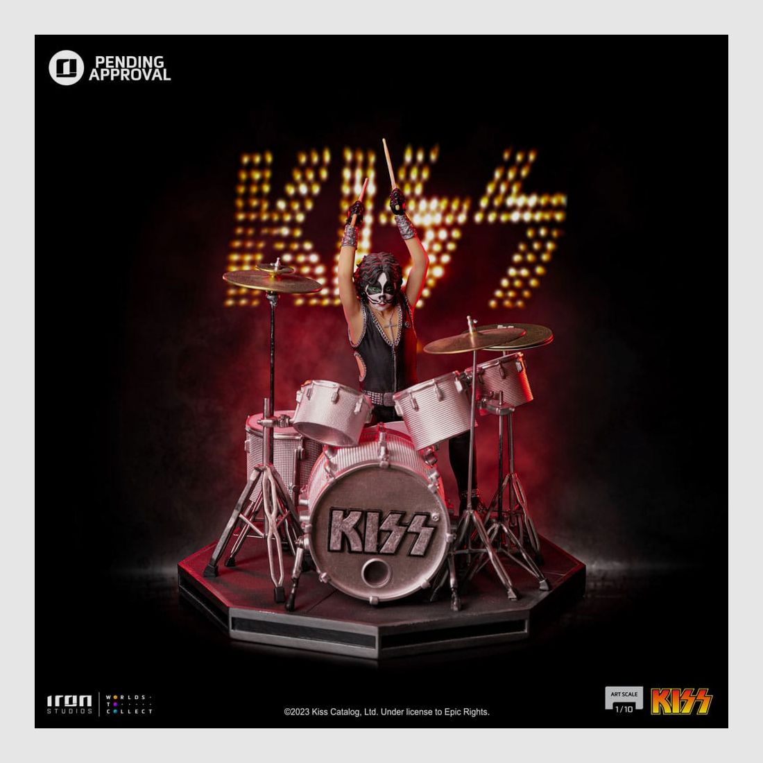 Kiss Art Scale 1/10 Peter Criss Limited Edtition 22 cm | 43435