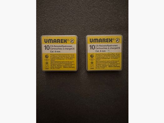 8mm CS Gas Cartuchos 20 Pzs 2 Paquetes Originalmente empaquetados