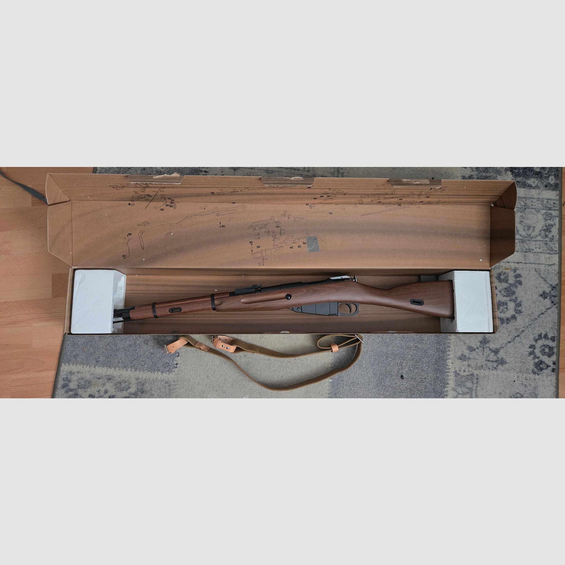 WinGun Mosin-Nagant M44 CO2 Repetiergewehr 6mm BB Holzoptik