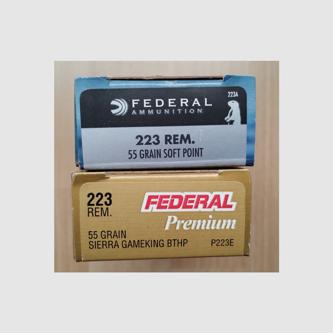 .223 Rem. Munición de caza Geco y Federal