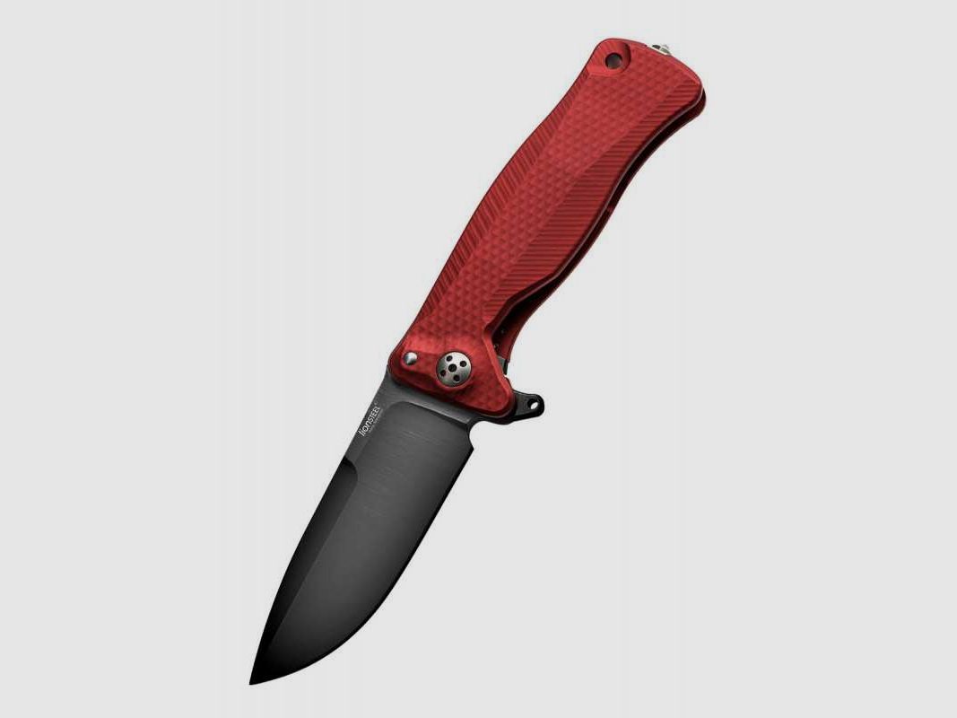 Lionsteel SR-11 Aluminium Taschenmesser rot, schwarz