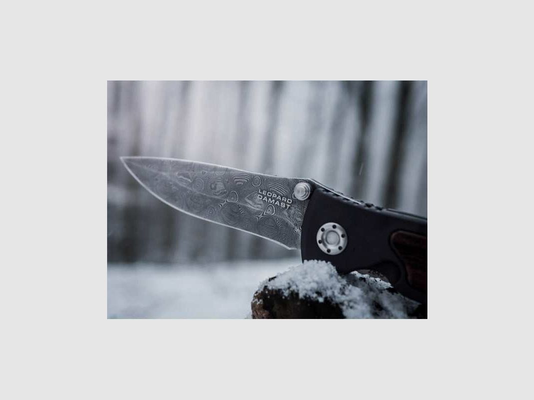 Böker Leopard Damast II Messer Panzer Stahl