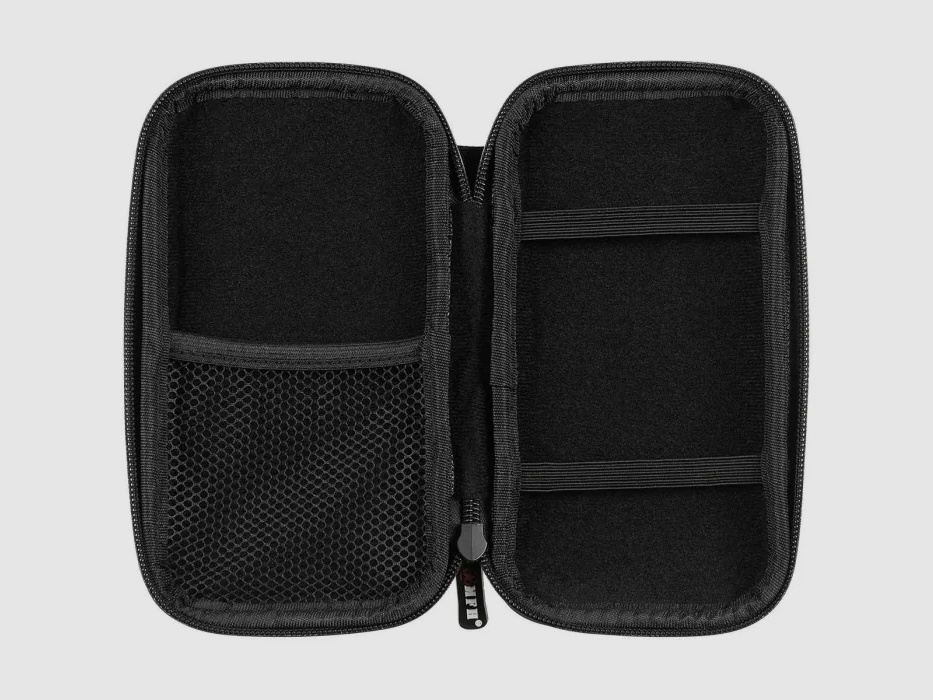 Hard shell bag, small, with Velcro loops, olive