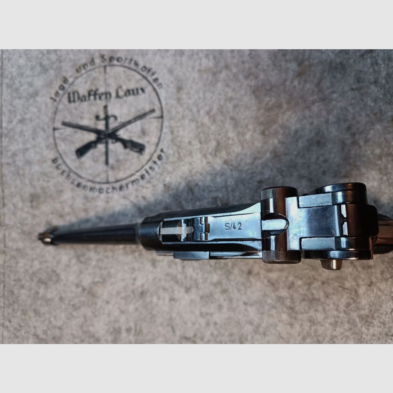 Mauser S/42 Luger P.08 1918 lange loop + repro holster kolf