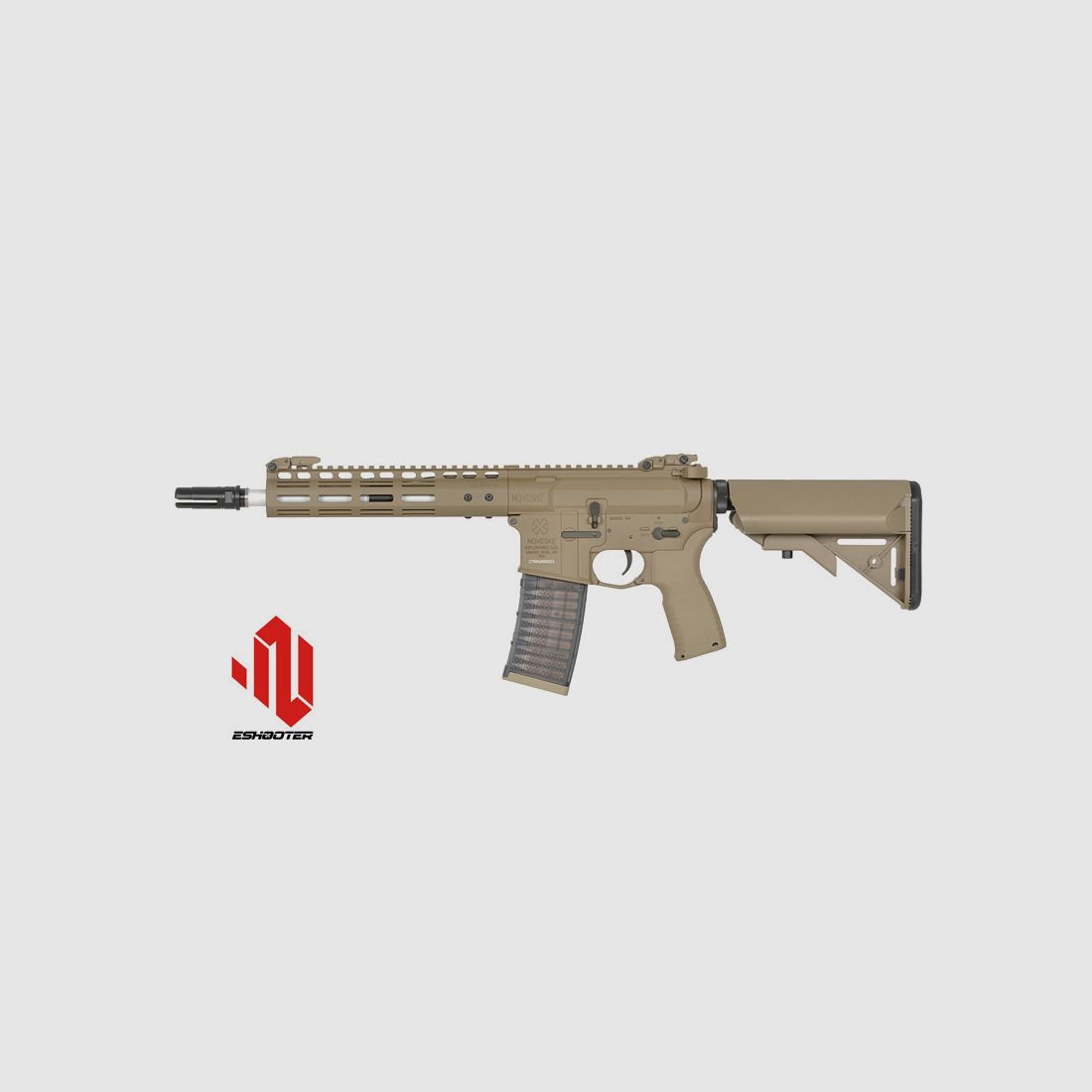 Noveske 10.5" Gen III Shorty 300BLK S-AEG mit Eshooter ETU, TAN