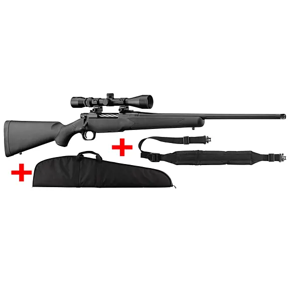 Pack Mossberg Patriot .30-06 Springfield mit synthetischem Schaft, gewindelauf und Zielfernrohr 3-9x40, Bild 1 von 2