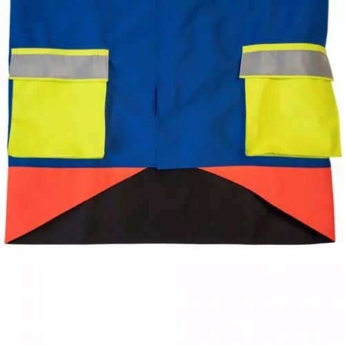 Kruedener veste de conducteur de chien / de traque, rouge signal/bleu/jaune, image 8 sur 10