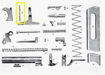 Resorte de gatillo Beretta 934-935 Fig 35