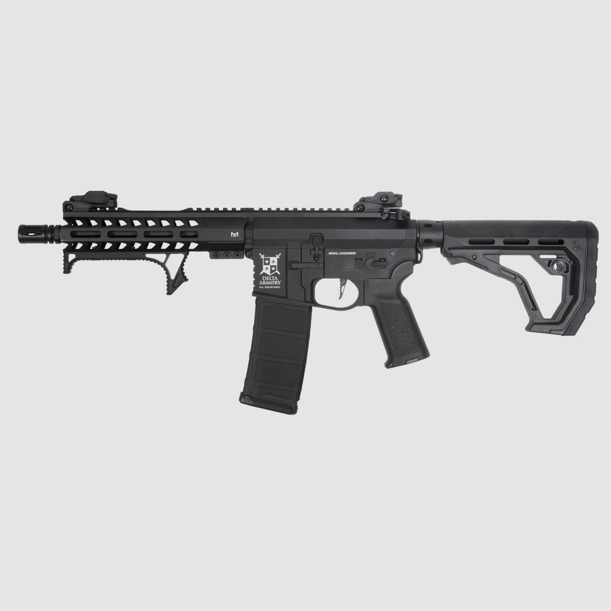 AR15 M-Lok Short ALPHA EAGLE ETU Schwarz S-AEG Softair Gewehr Frei ab 18 Jahren | Delta Armory