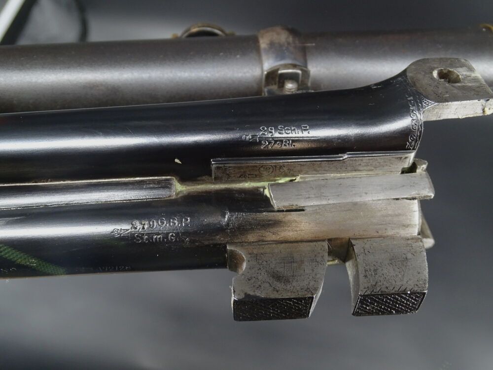 Doppelgriener Drilling J.A. Stahl & Sohn Hamburg BJ 1928 Original ZF Sammlungsauflösung