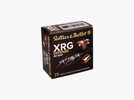 Sellier & Bellot Pistol Ammunition XRG Defence .40 S&W 8.4g eXergy Defense