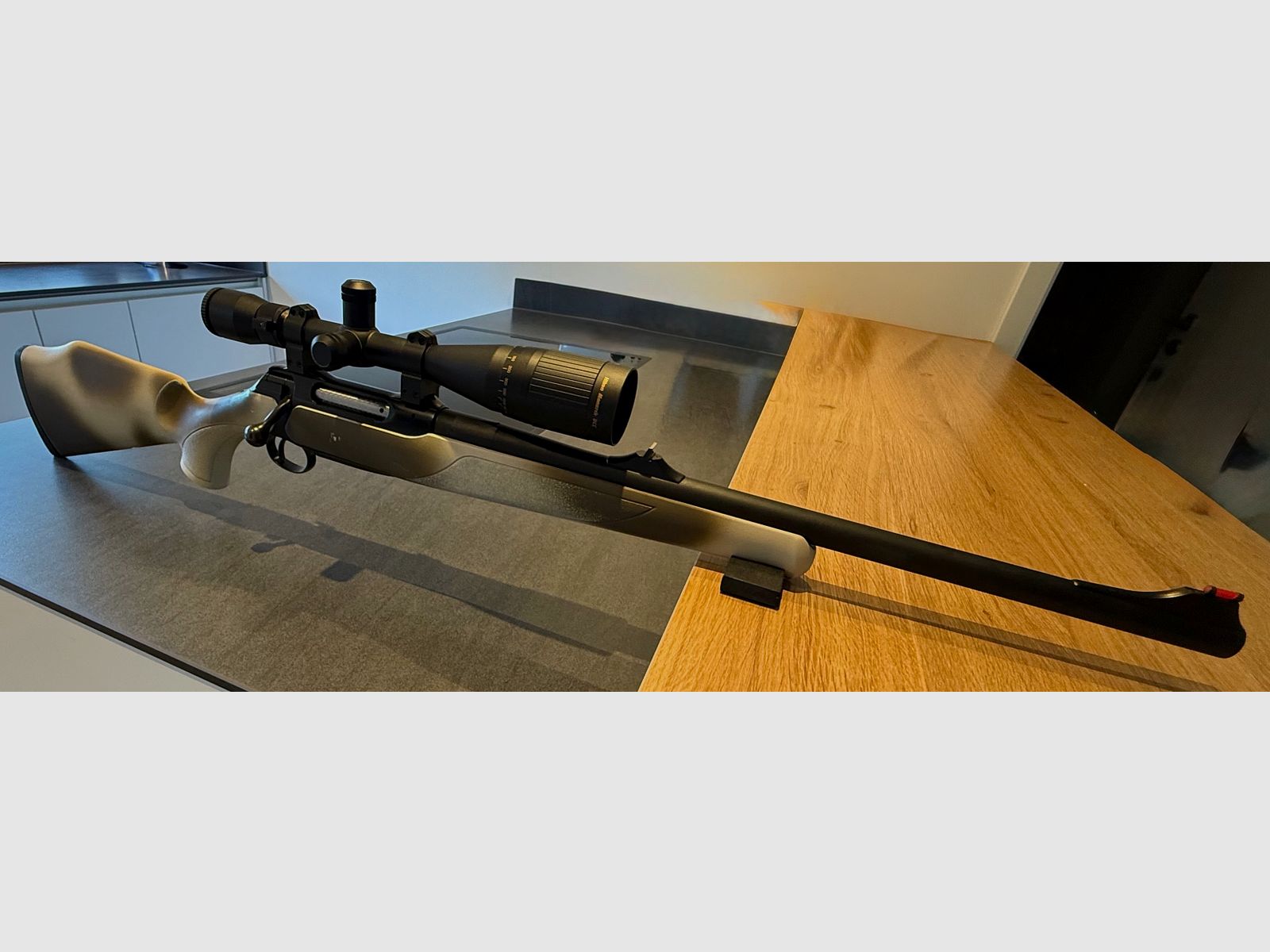Sauer 202 repeating rifle in caliber .308 Winchester with Nikon Monarch UCC 6.5–20× scope