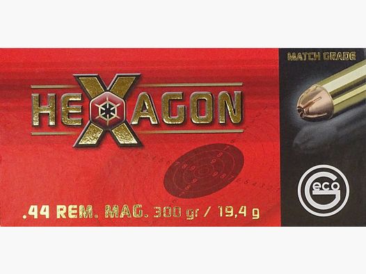 Geco .44 Rem. Mag. Hexagon 299grs - 500 Schuss