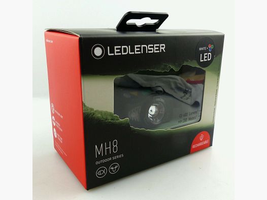 Ledlenser 500972 LED Kopflampe Stirnlampe MH8 Multicolor 600 Lumen Jagd Angeln