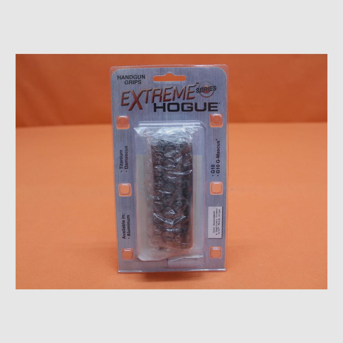 HOGUE Colt 1911: Grip panels HOGUE (01407-BLKGRY) G10 (laminate) G-Mascus Chain Link gray/black