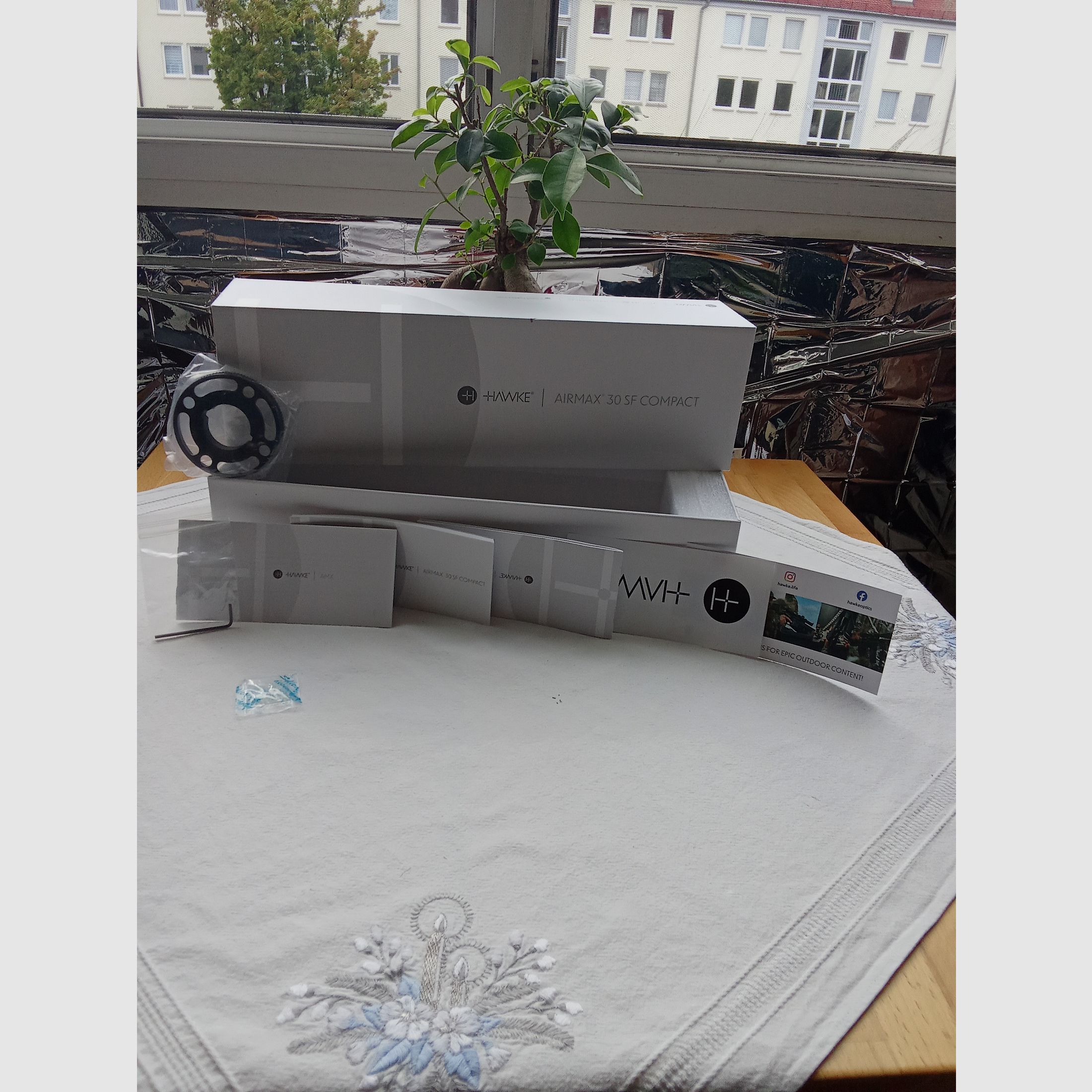 weihrauch hw 98 mit hawk airmax compact 6-24 und sports match UK AOP 56 montage 