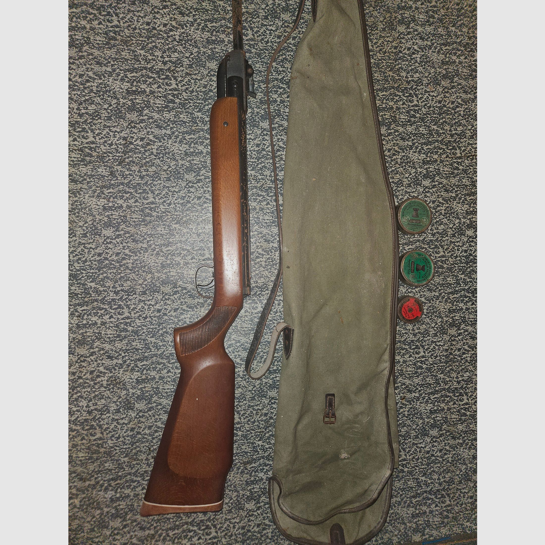 Diana Mod. 35 carabine à air – rareté AVANT 1970 avec numéro de série – 50 ans inutilisée