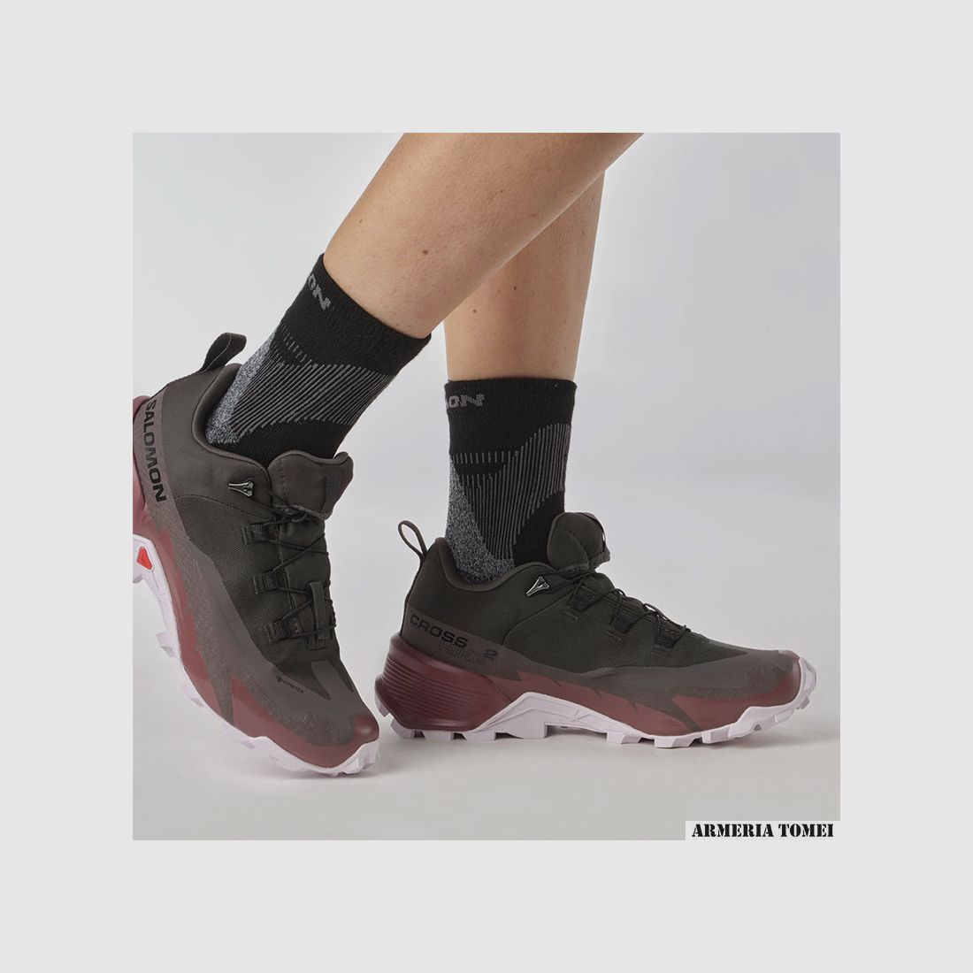 SALOMON – DONNA – CROSS HIKE 2 GTX Shale / Wild Ginger / Cradle Pink, image 6 of 7