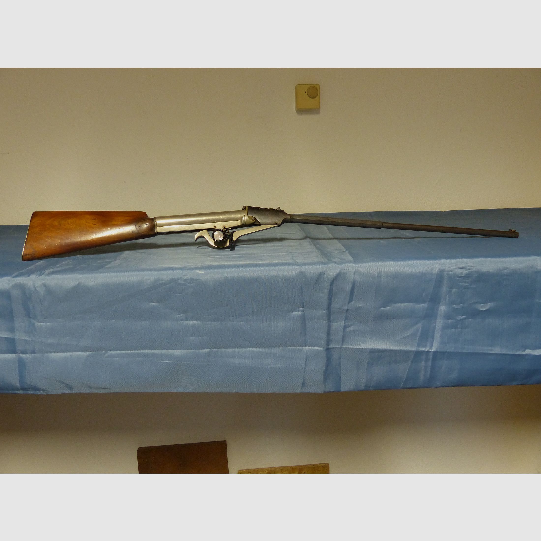 Druckluftgewehr Luftgewehr Kipplauf Quakenbusch um 1875 vintage