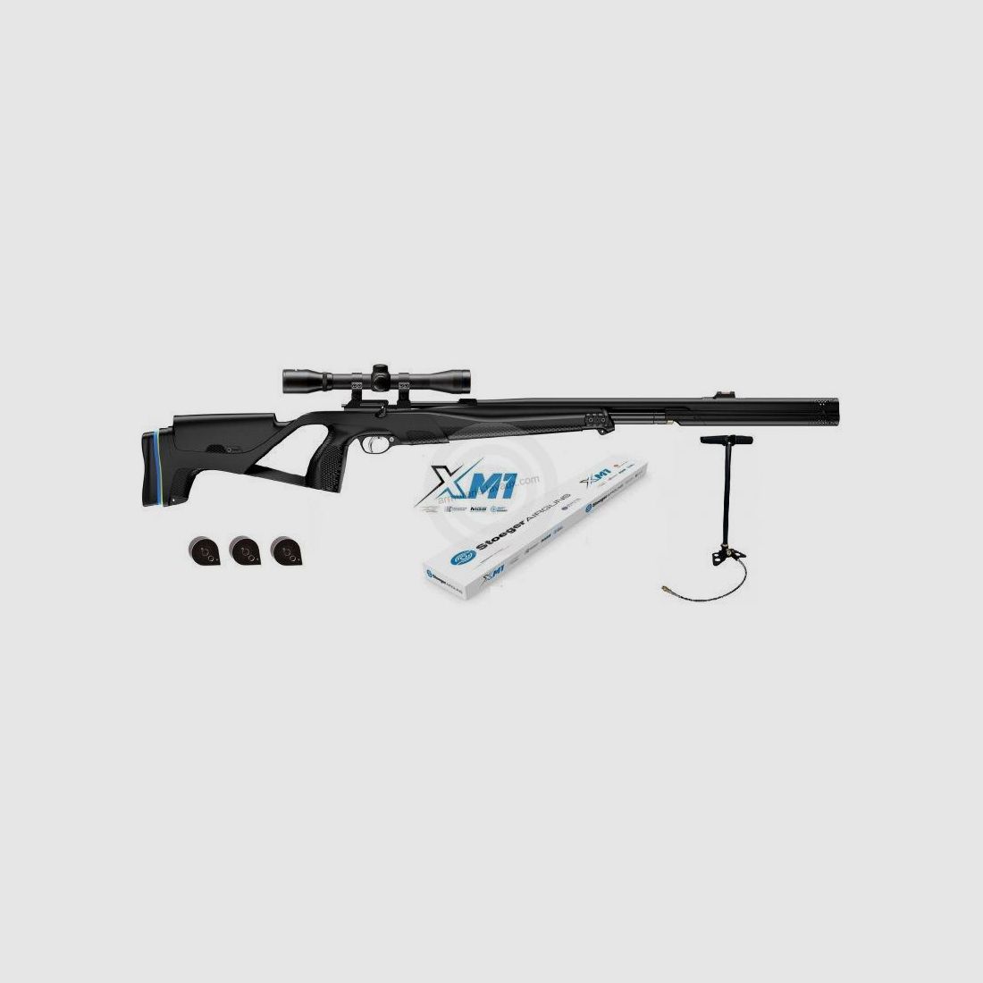 PACK PROMO - CARABINE STOEGER XM1 S4 COMBO CAL,4,5 - 19,9J + POMPE + 3 CHARGEURS