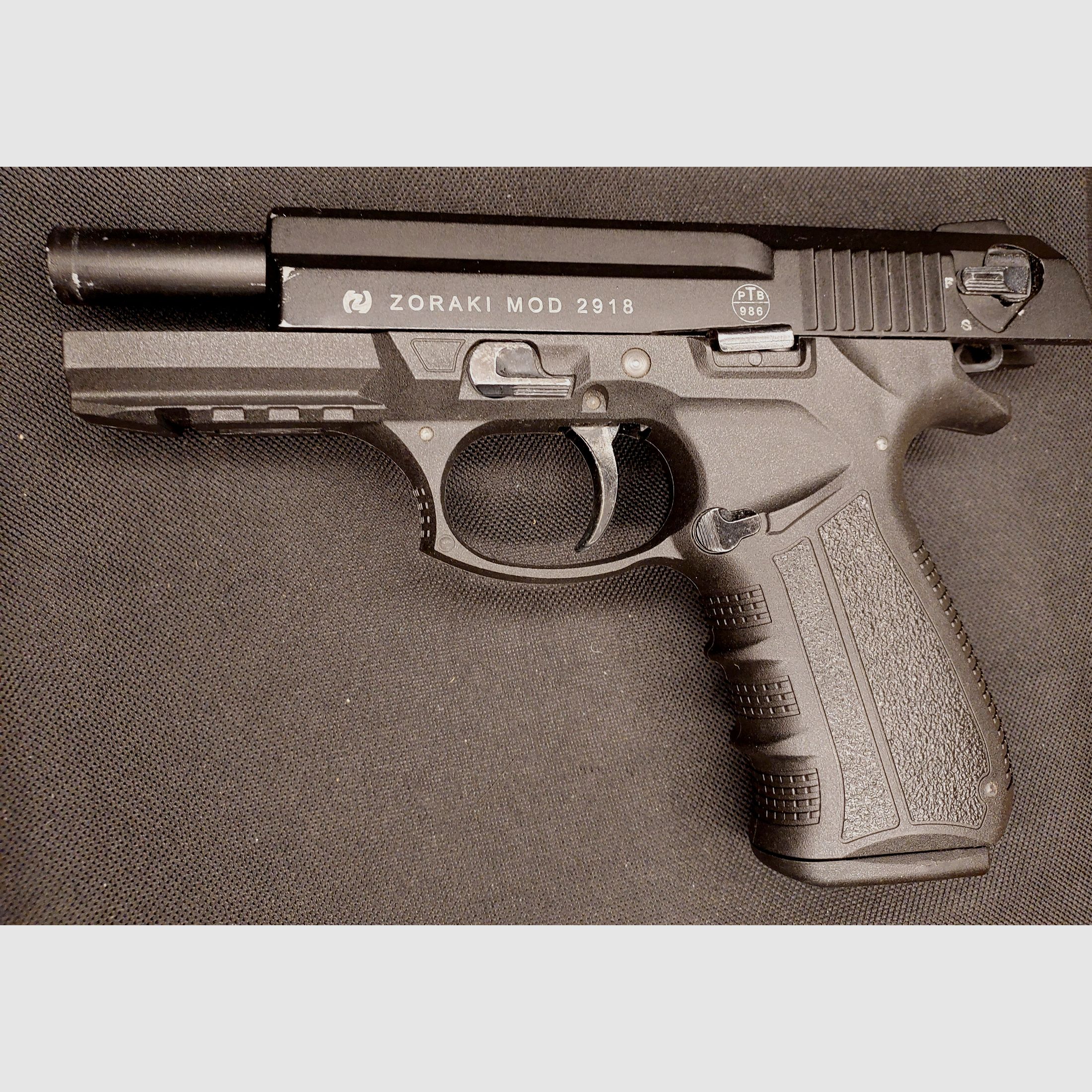 Zoraki 2918 blank firing pistol cal. 9mm P.A.K. black - old (PTB 986)