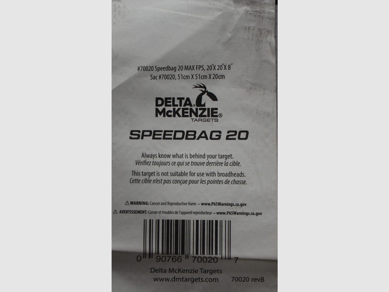 Delta McKenzie Speedbag 20/20 Schießsack Schießwürfel