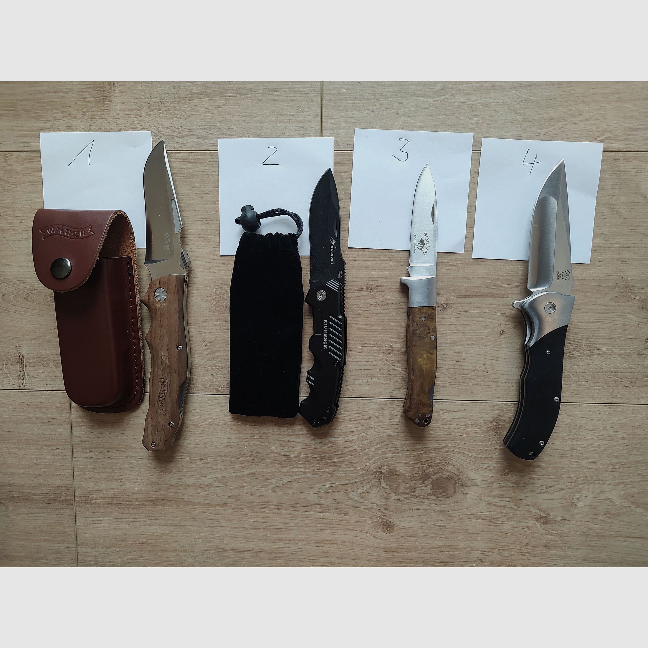 Hunting knife lot (like new), 20 knives + 2 free!