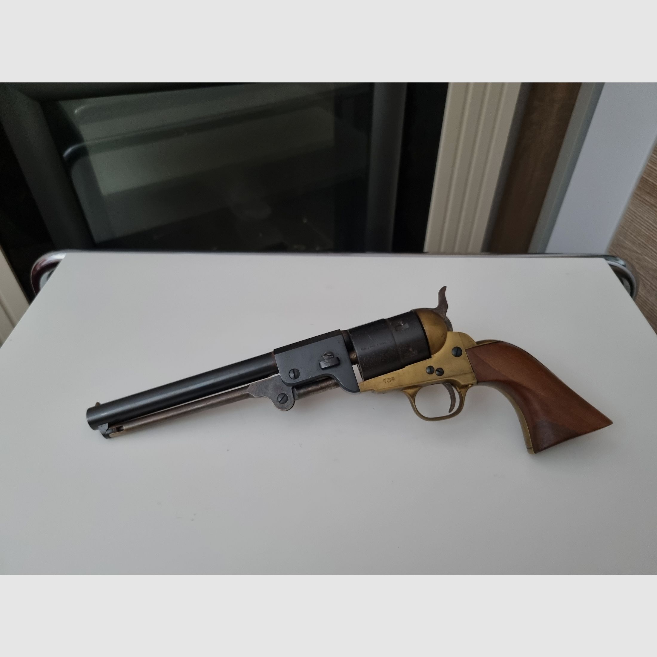 Western Navy 1851 9mm Knall Seltener Neumann Umbau PTB 357/2 