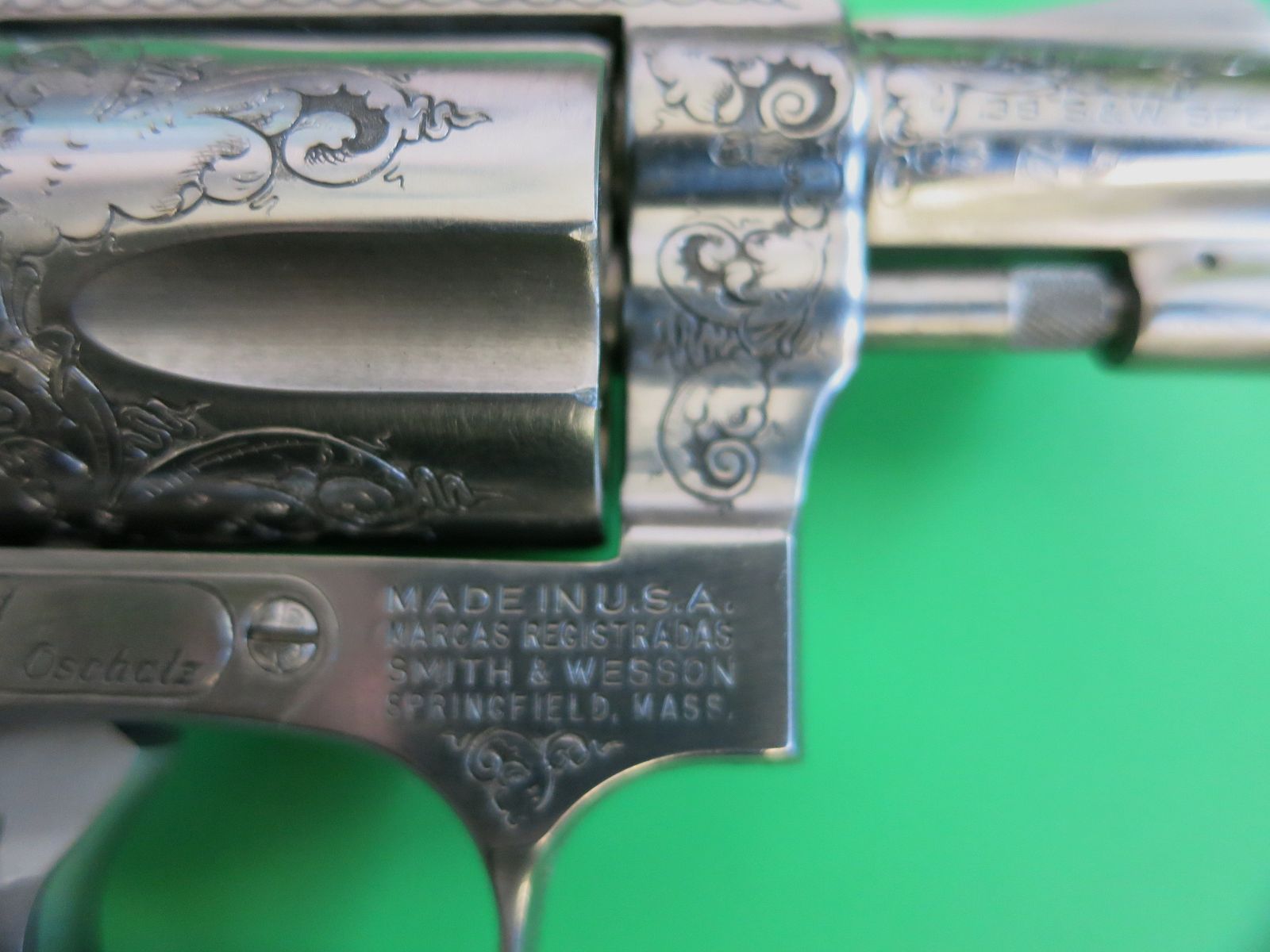 Revolver Smith&Wesson Mod. 60, .38 S&W Special, 2" loop, roestvrij staal, Combat-Waffen Oschatz #92