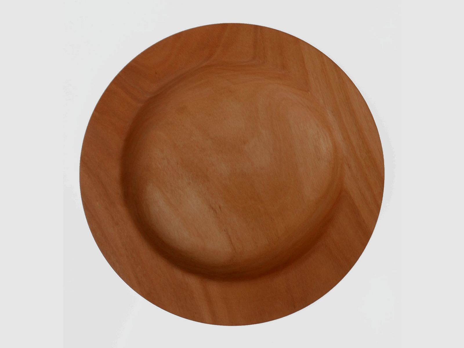 oiled wooden plate, image 1 of 2
