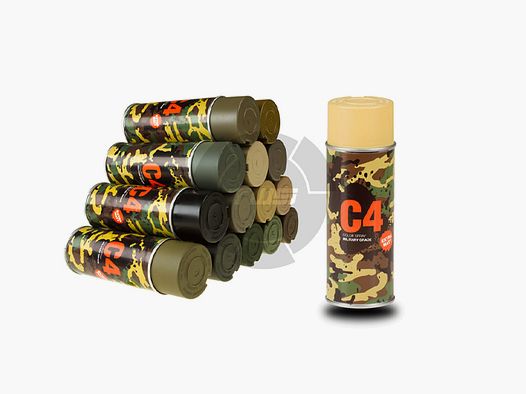 C4 Mil Grade Color Spray – Sandgelb RAL 1002