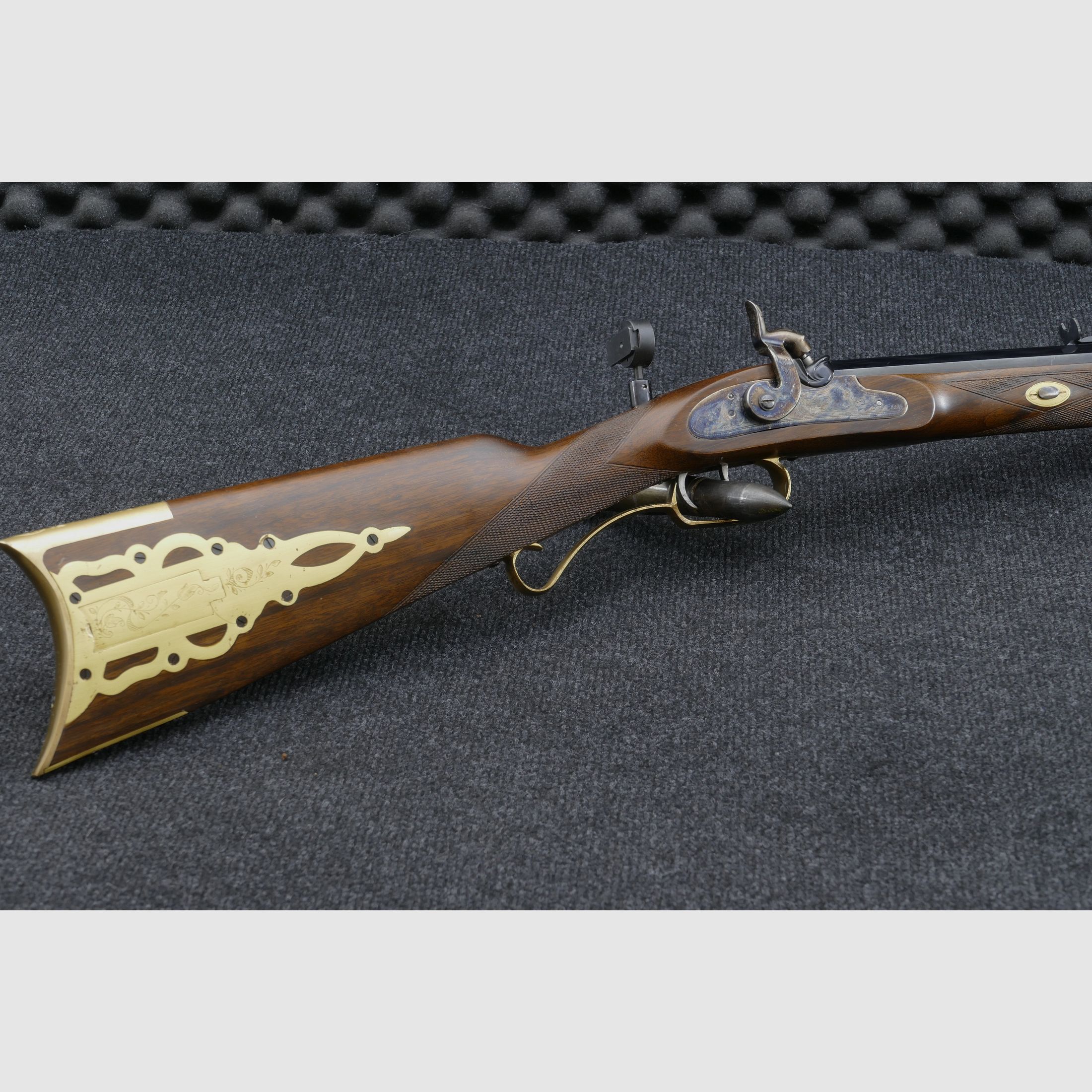 Volrderladergewehr Ardesa Hawken Match Rifle Creedmore - R-3081-C - , .45BlackPowder con diopter, molto curato (12)