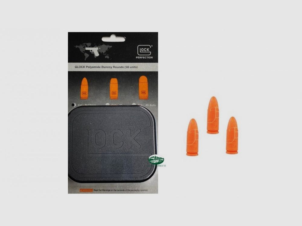 GLOCK Cartuchos de entrenamiento cal. 9x19 caja de 50 piezas