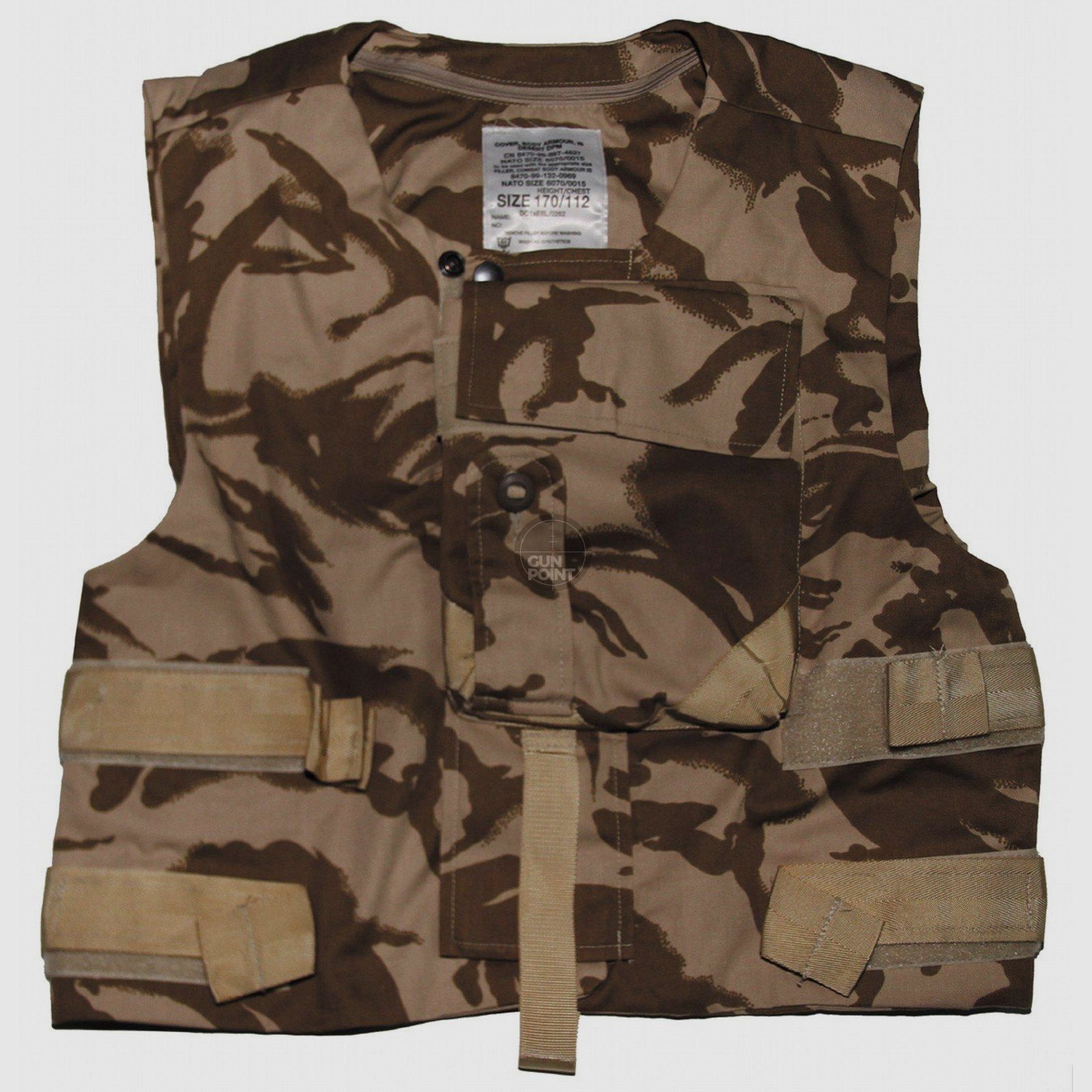 Brit. Cover-Combat-Weste,DPM desert, gebr.