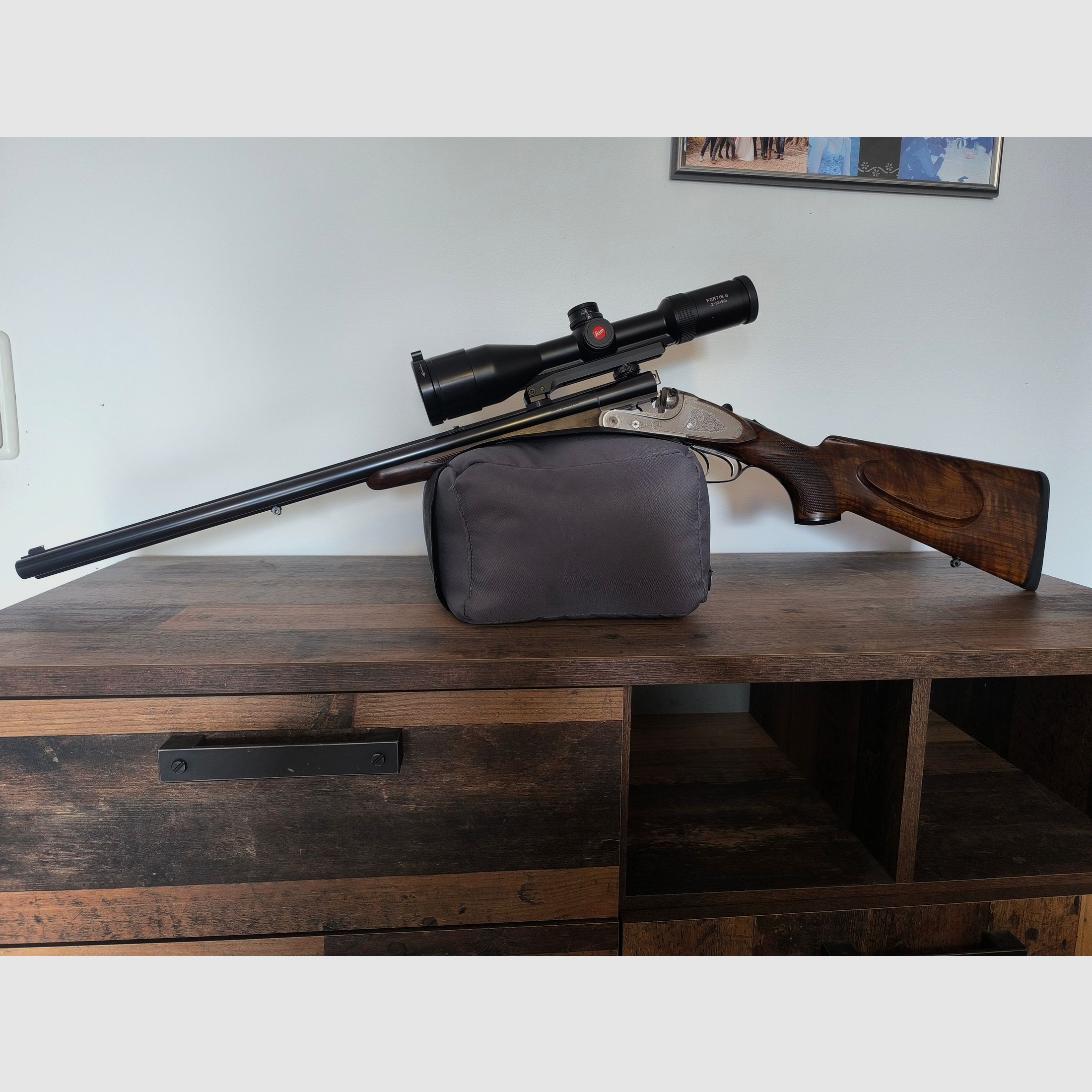 Seltene Merkel Büchsflinte Modell 260E mit K+S Premium Einstecklauf und Leica Fortis 6