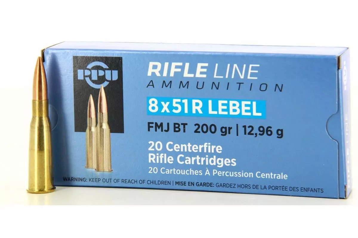 PARTIZAN Kal. 8x51R Lebel FMJ BT 200 grains – 12,96 Gramm /20