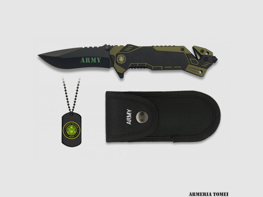 ALBAINOX – MESSER – „UNITED STATES ARMY“ GRÜN/SCHWARZ
