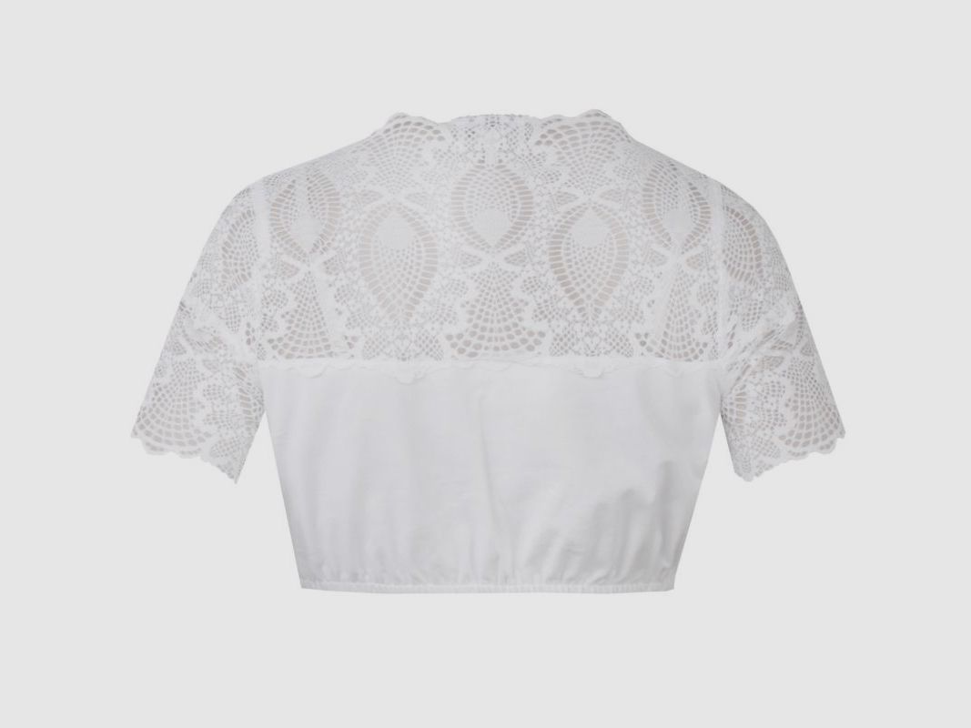Marjo D-Dirndl Blouse Heideck Short Sleeve, image 4 of 4