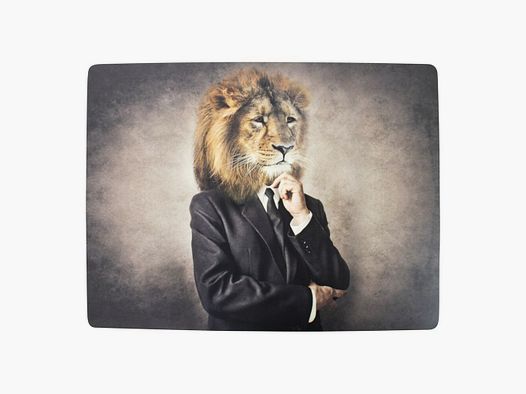 Lovergreen Kunst des Tisches Motiv bekleideter Lwe Tischset x 4
