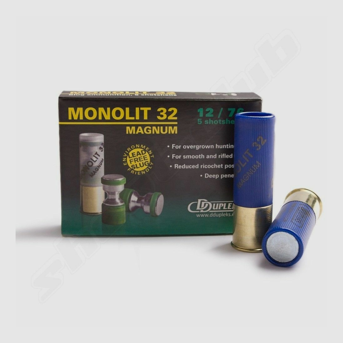 DDupleks Flintenlauf-, Jagdpatronen DDupleks Monolit 32 Magnum