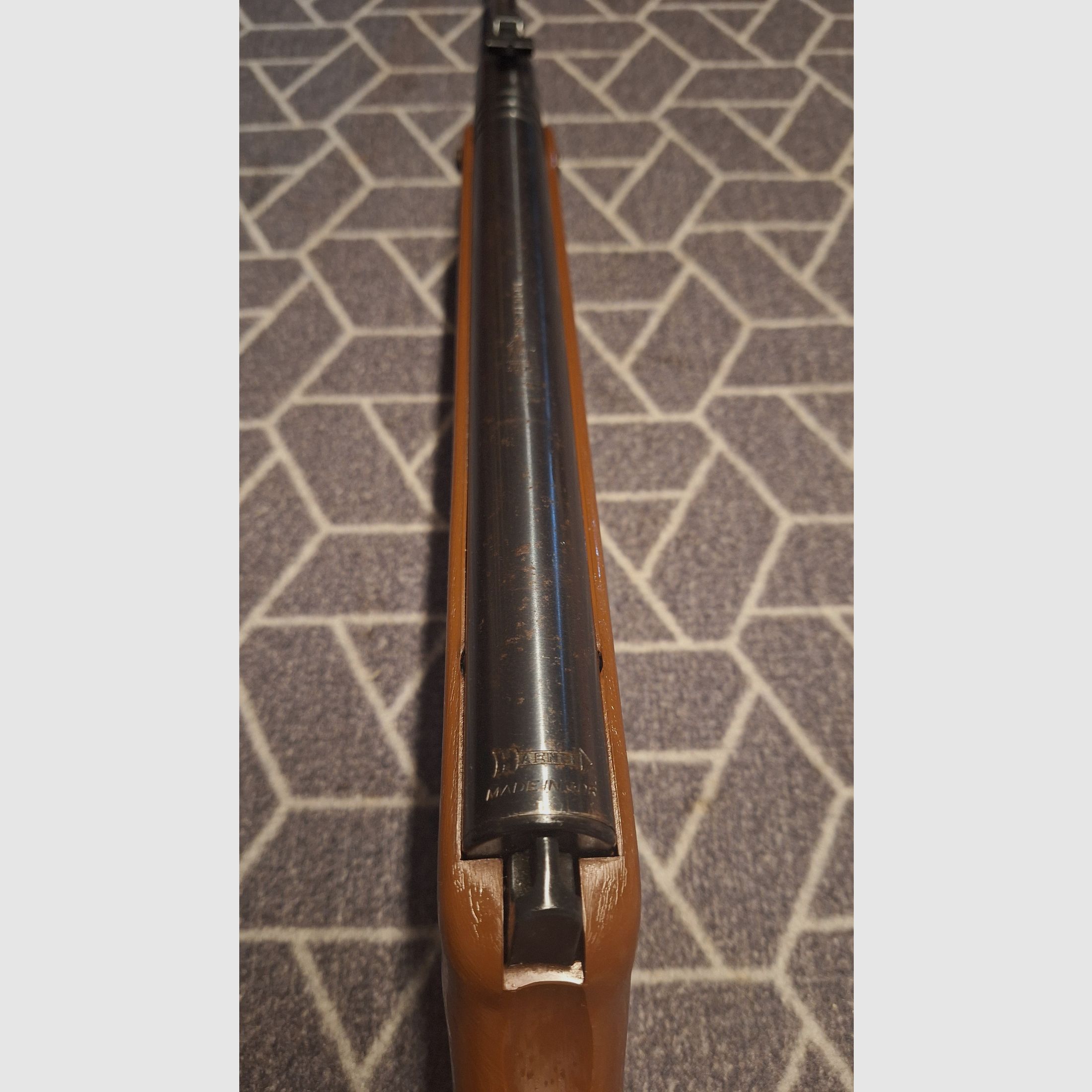 Haenel 304 Scornater stock reddish brown grained! TOP CONDITION!