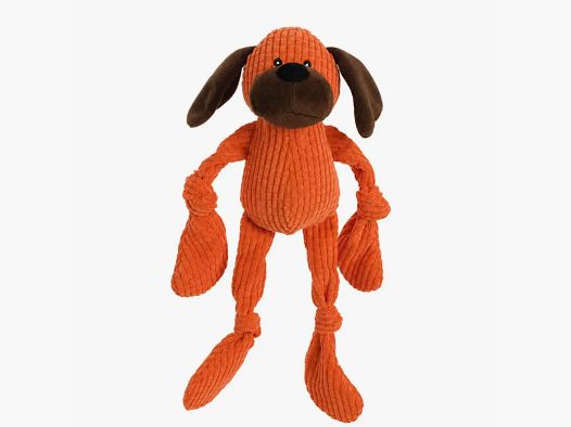 Jouet Peluche Velours pour Chien Orange 36cm