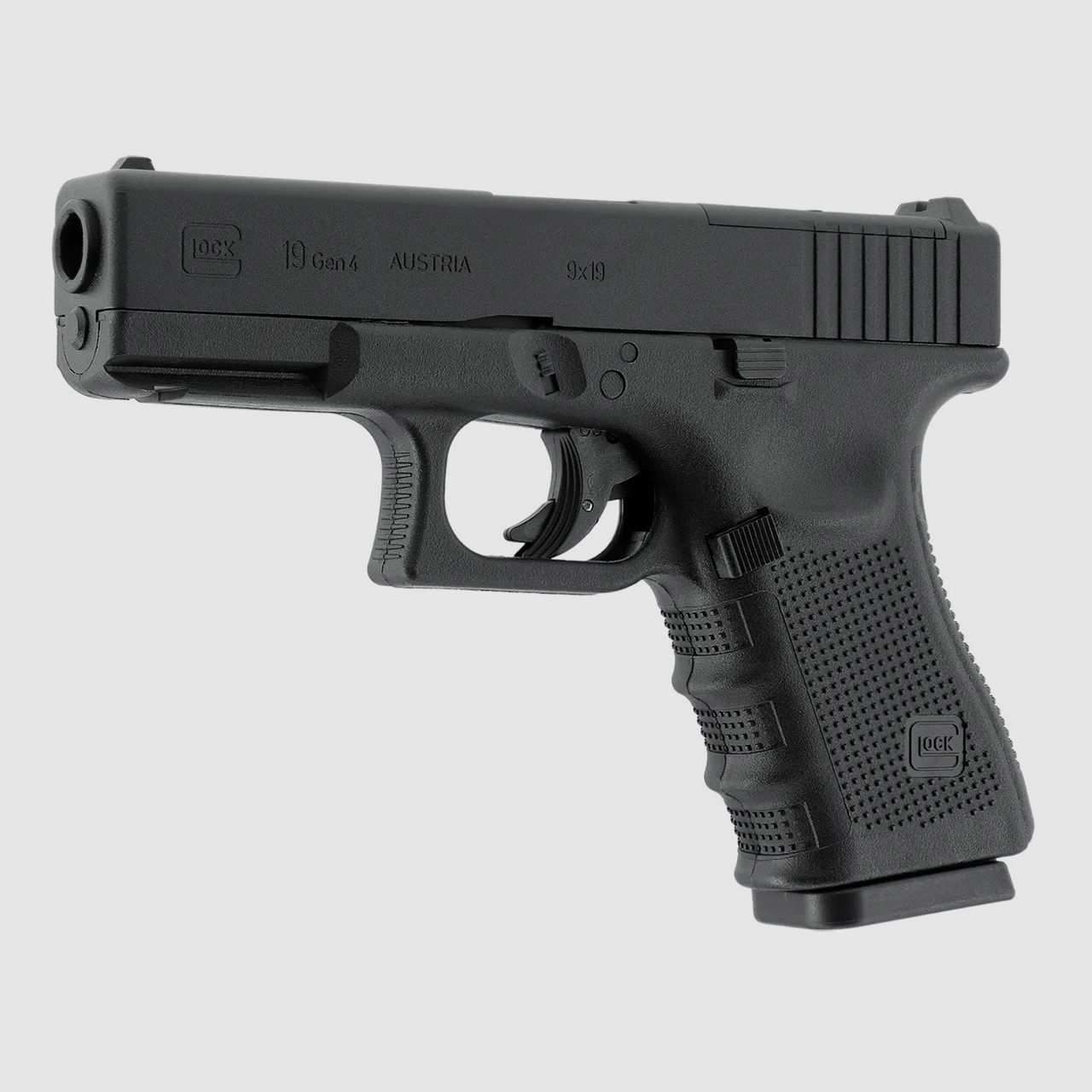 CO2 Softair Pistole Glock 19 Gen4 MOS Metallschlitten Kaliber 6 mm BB (P18)