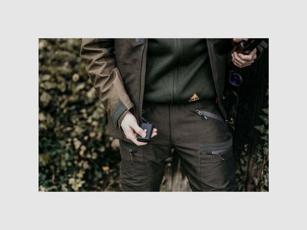 Alpenheat Beheizte Fleece Weste Grün Melange