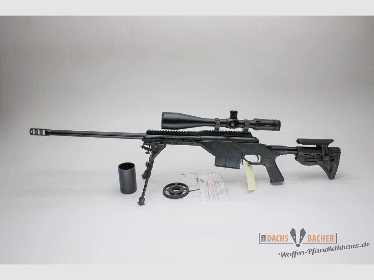 Rep. rifle Savage 110 BA Stealth cal. .300 Win Mag con Hawke Sidewinder 8-32x56 y bipode